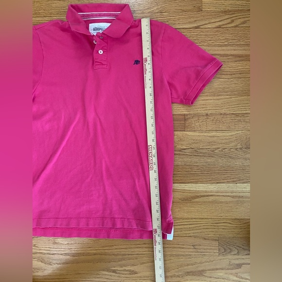 Aeropostale Shirt Men’s XL Pink Polo Top Short Sleeve Collared Button Closure - Picture 7 of 7
